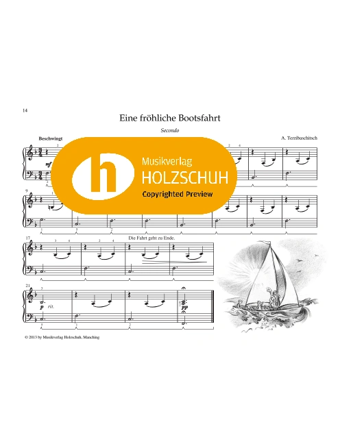 Eine fröhliche Bootsfahrt